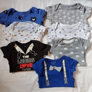 Bundle of baby boy onesies